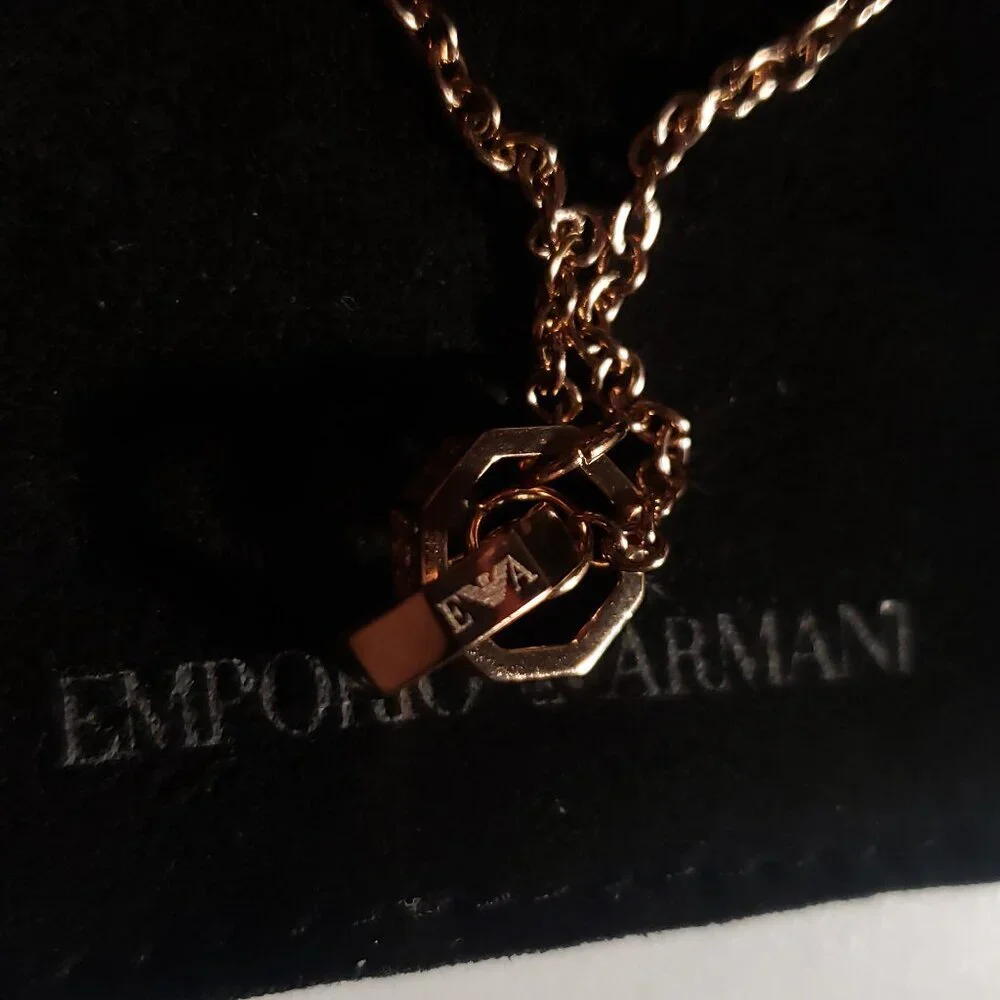 Emporio Armani Rose Gold-Tone Chain Bracelet - Picture 6 of 14
